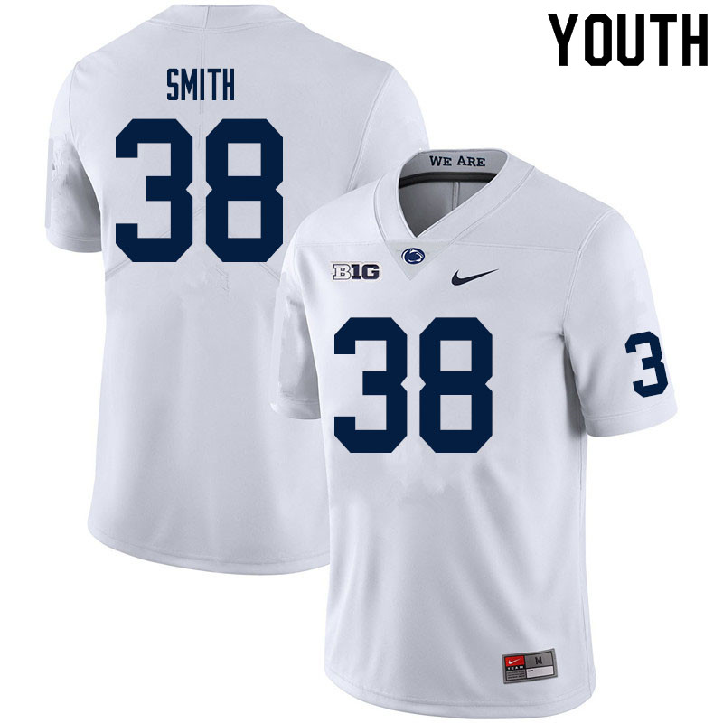 NCAA Nike Youth Penn State Nittany Lions Tank Smith #38 College Football Authentic White Stitched Jersey FPJ5498ND